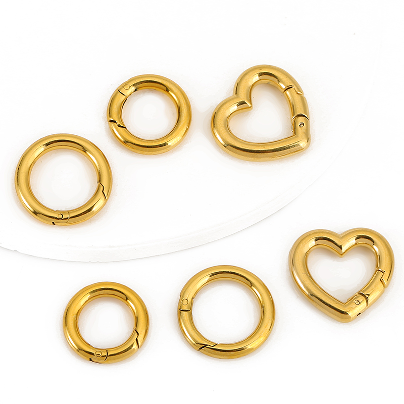 Jewelry Making Rings - 2 Buah Gesper Baja Tahan Karat