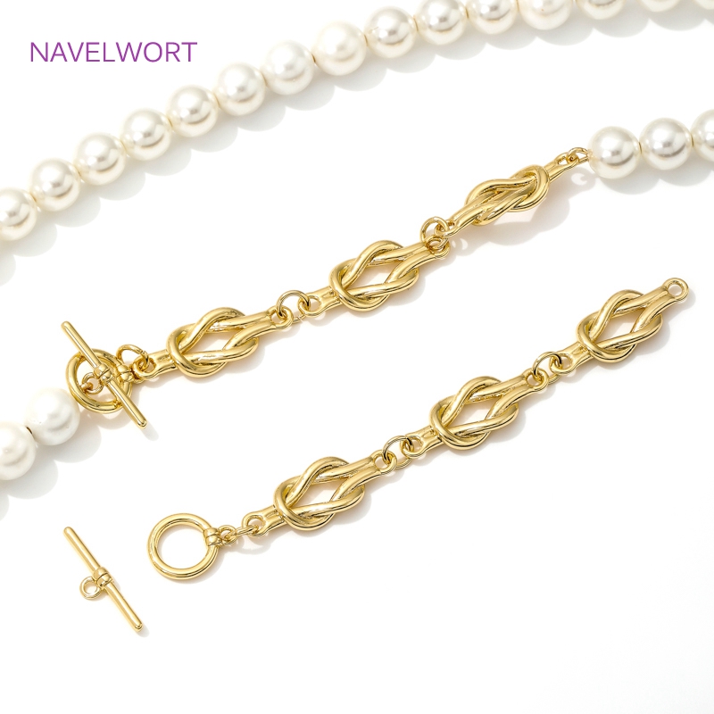 Jewelry Making Items - Jepit OT berlapis emas 18K untuk