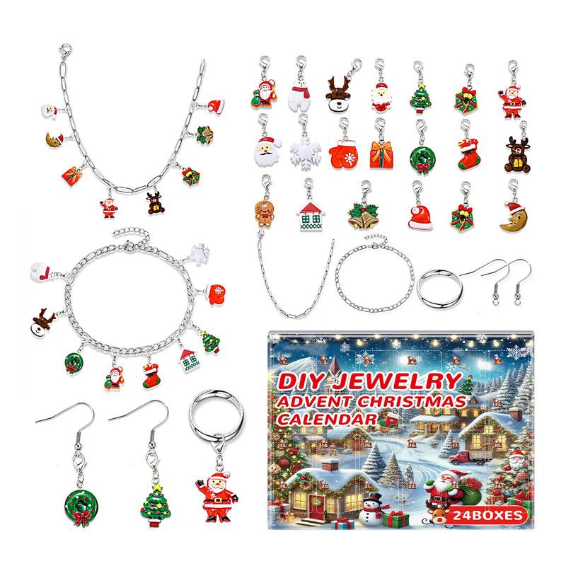 Jewelry Making Advent Calendar - Kotak perhiasan kalender kedatangan perhiasan natal