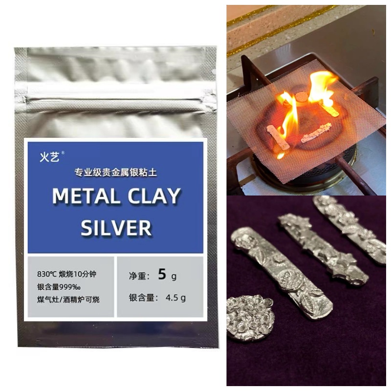 Jewelry Making For Couples - 5g/10g Tanah Liat Perak Murni untuk
