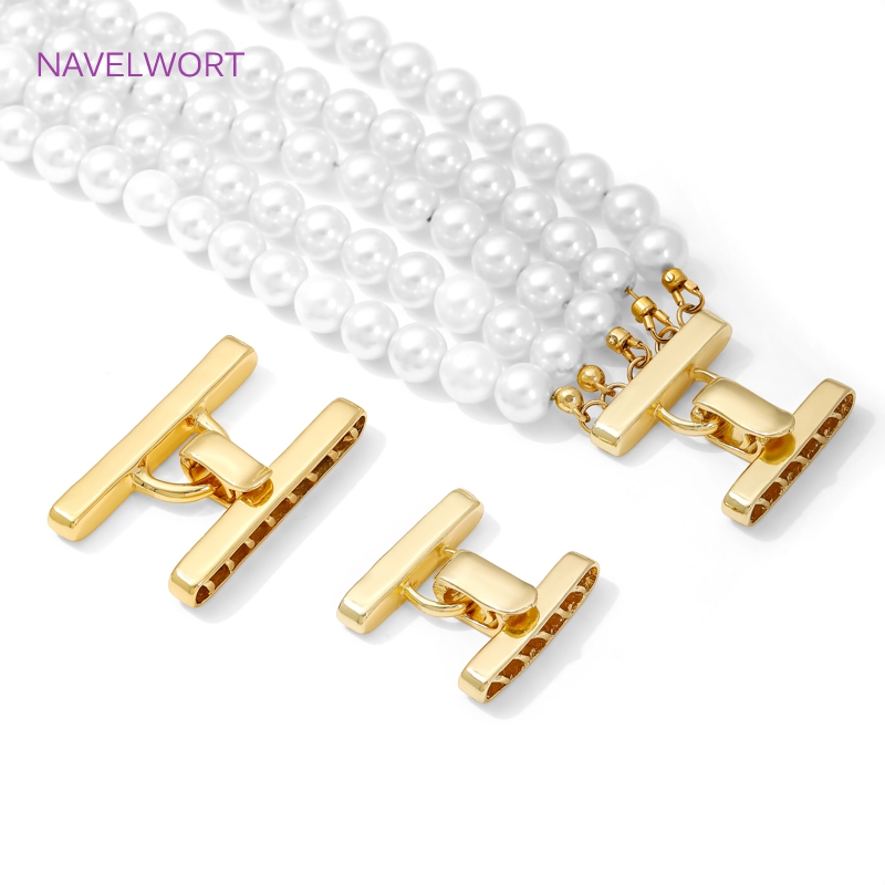 Jewelry Making Items - Kancing Kalung Multi Untaian Lapis Emas