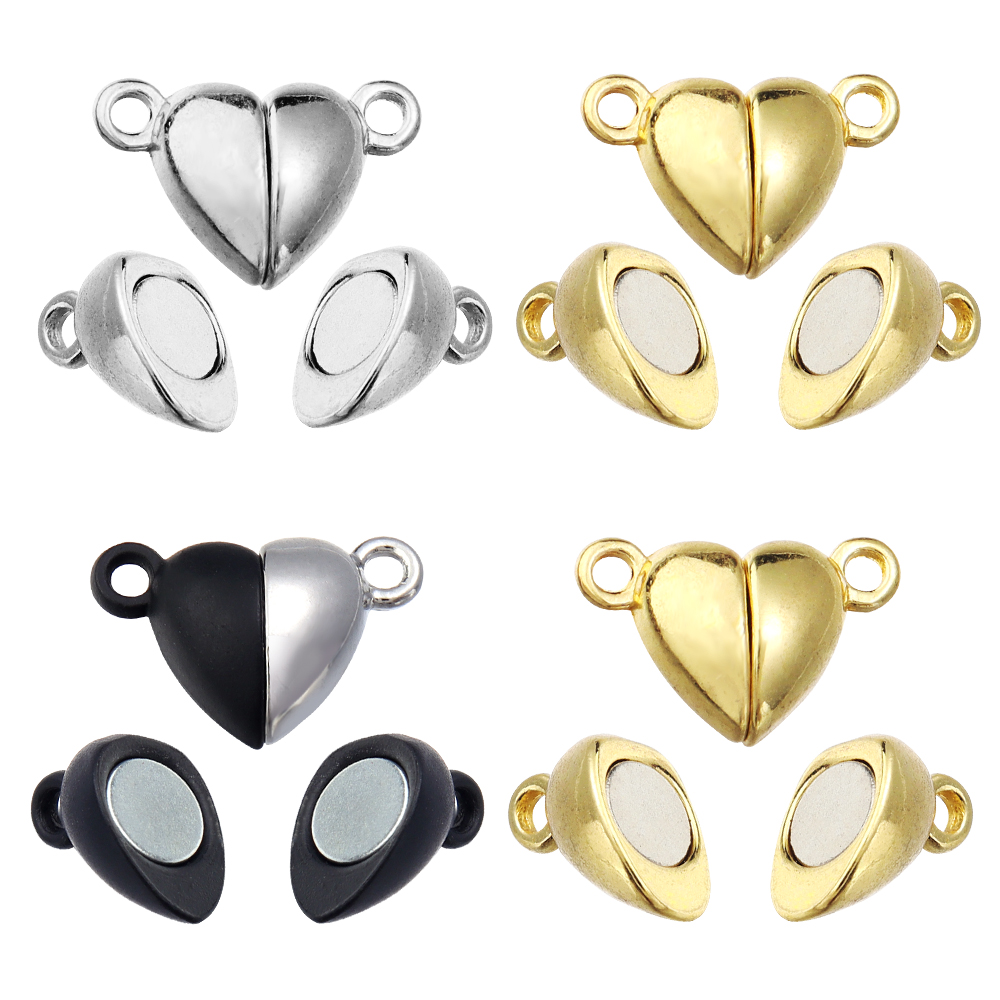 Jewelry Making Designs - 5 Buah/Lot Gesper Magnetik Berbentuk Hati