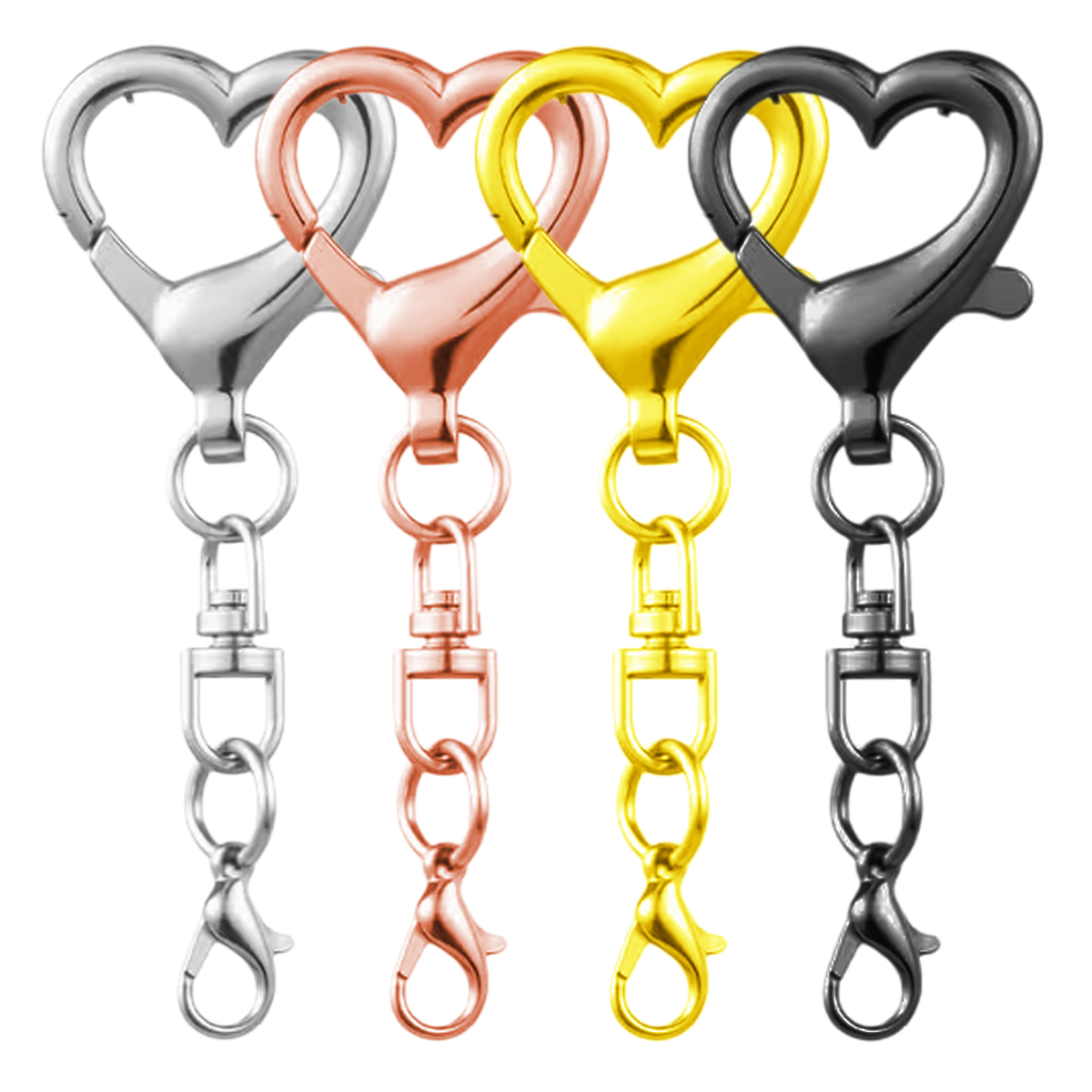 Jewelry Making Designs - 5/15/30Pcs Klip Gantungan Bentuk Hati dengan