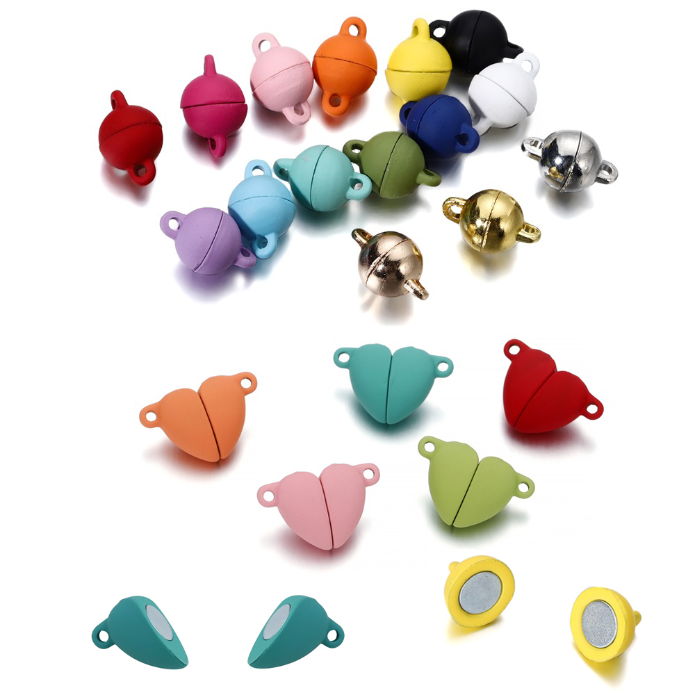 Jewelry Making For Couples - 5 Pasang Love Heart Magnet Connector