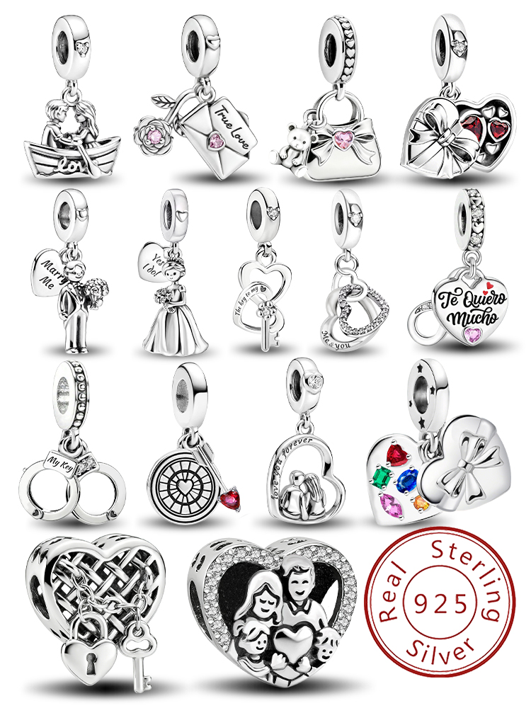 Jewelry Making For Couples - Perak Sterling 925 Liontin Hati Cinta