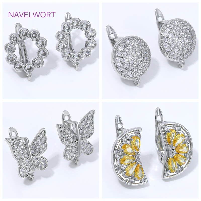 Jewelry Making Items - Perlengkapan Anting Bentuk Kipas Berlapis Emas