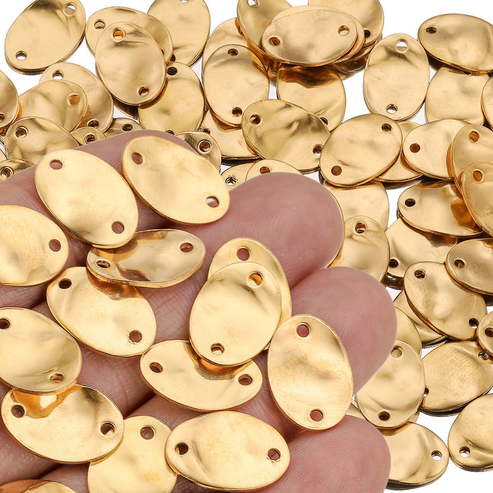 Jewelry Making Materials Wholesale - 20 Buah 15/20/25MM Konektor Anting Oval