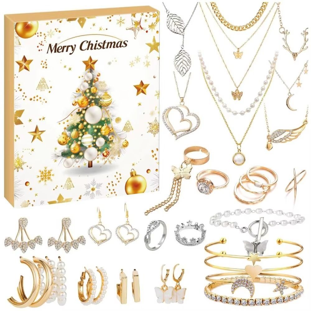 Jewelry Making Advent Calendar - Kalender Advent Natal DIY 2024 Aksesoris