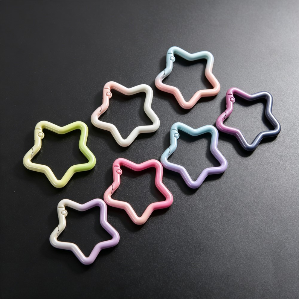 Jewelry Making Rings - 5 Buah Cincin Kunci Bentuk Bintang