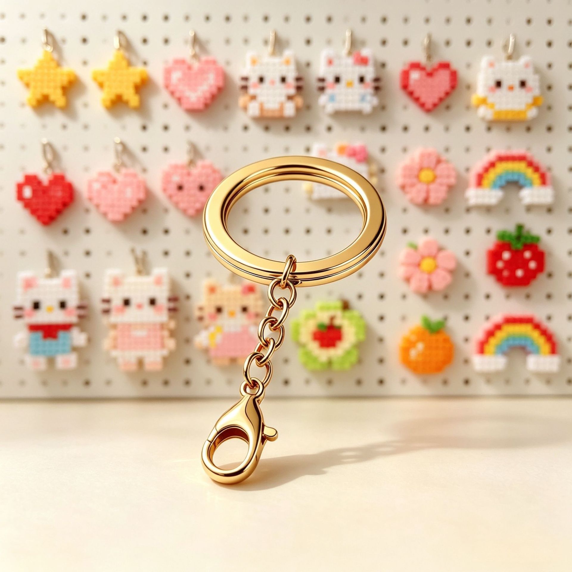 Fnixtar 10pcs Gantungan Kunci  - Jewelry Making For Couples ulasan dan harga