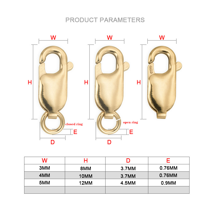 Gesper Lobster 14K Emas Diisi  - Jewelry Making Rings ulasan dan harga
