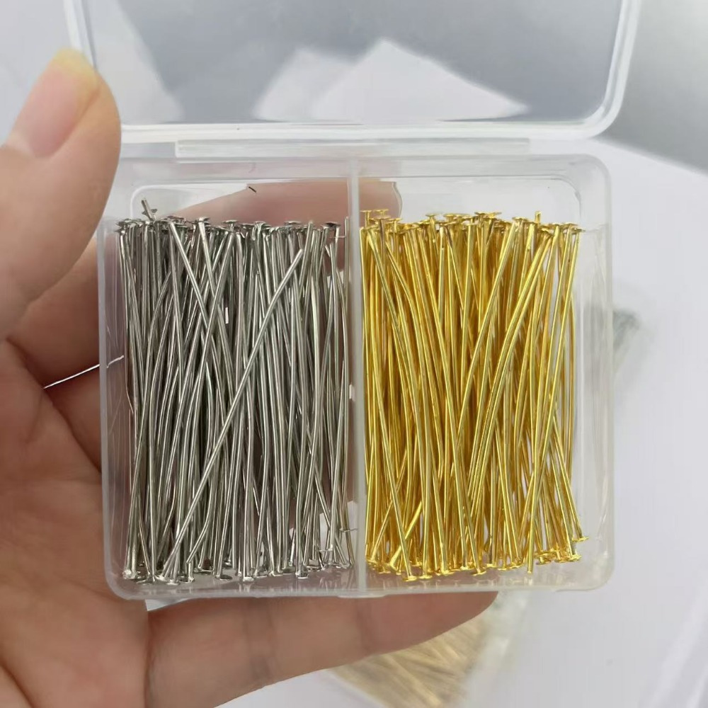 200 Buah Jarum Berkepala Besi  - Jewelry Making Box ulasan dan harga
