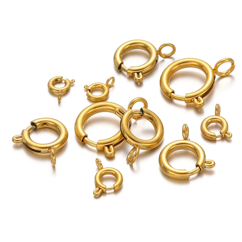 10pcs Pengait Cincin Pegas Baj - Jewelry Making Rings ulasan dan harga