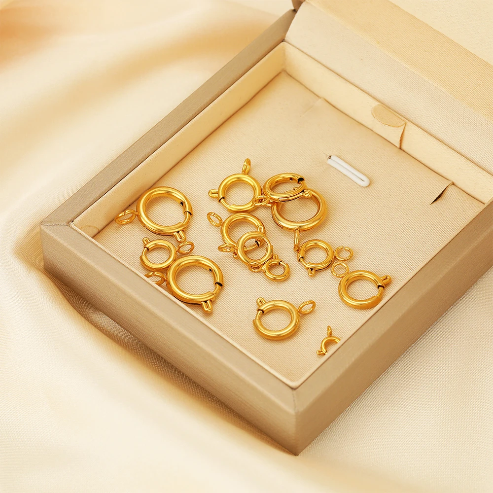 10pcs Pengait Cincin Pegas Baj - Jewelry Making Rings ulasan dan harga