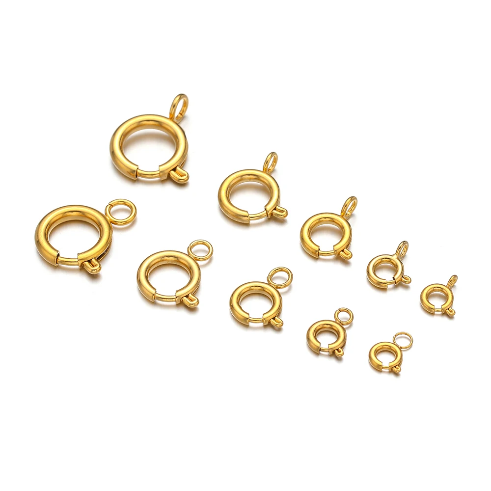 10pcs Pengait Cincin Pegas Baj - Jewelry Making Rings ulasan dan harga