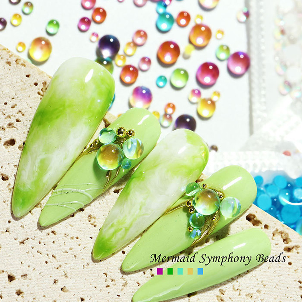 300 Buah Dekorasi Seni Kuku Ai - Crystal Bead Mix ulasan dan harga