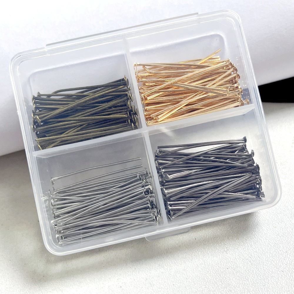 400 Buah Pin Kepala Besi Campu - Jewelry Making Box ulasan dan harga