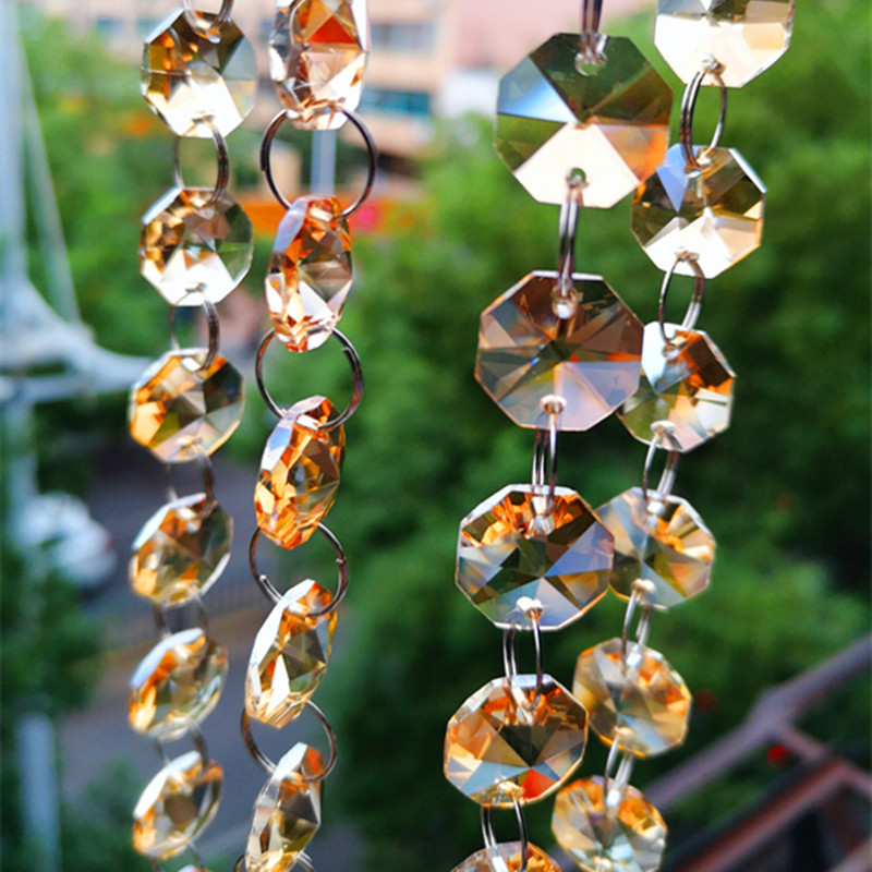 Kualitas Terbaik 5 M/lot Untai - Crystal Bead Mix ulasan dan harga