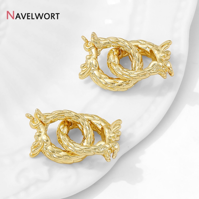 Klip Konektor Berbentuk Naga B - Jewelry Making Items ulasan dan harga