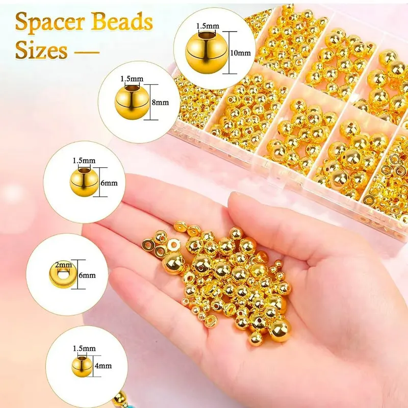 1000 Buah Kit Manik Spacer Ema - Jewelry Making Course ulasan dan harga