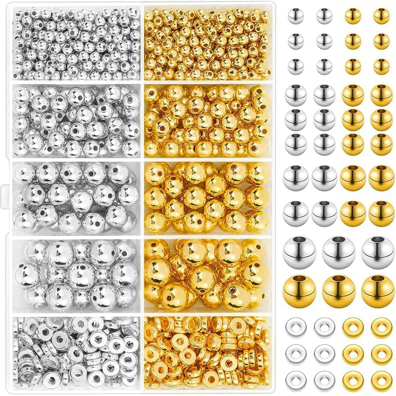 1000 Buah Kit Manik Spacer Ema - Jewelry Making Course ulasan dan harga