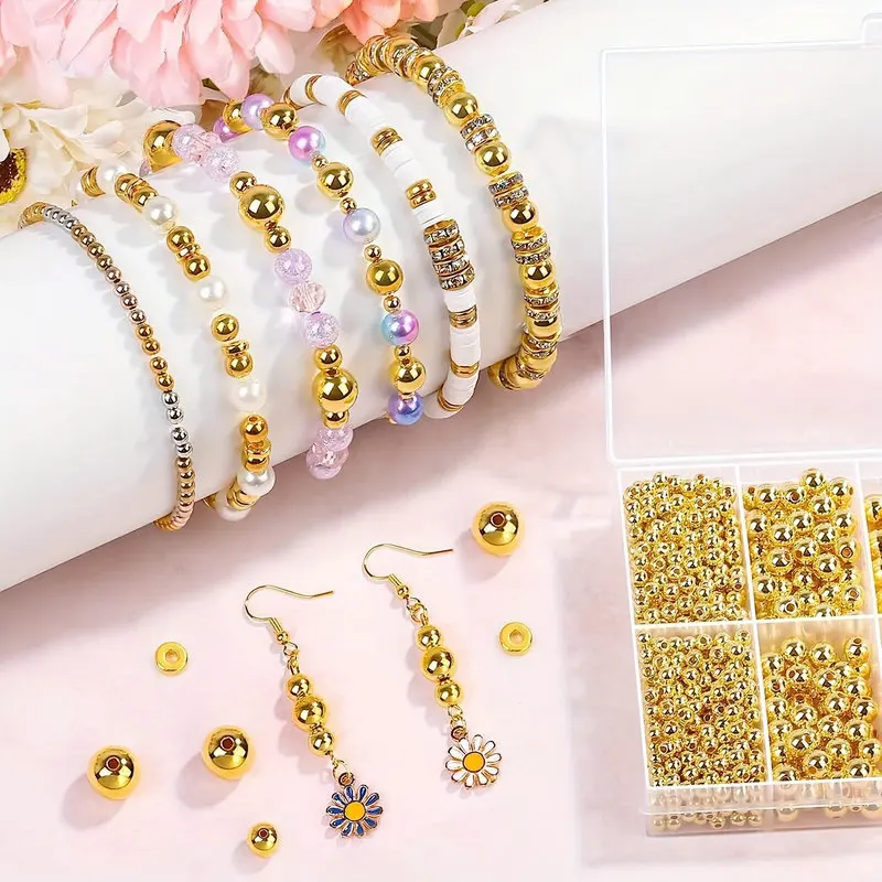 1000 Buah Kit Manik Spacer Ema - Jewelry Making Course ulasan dan harga