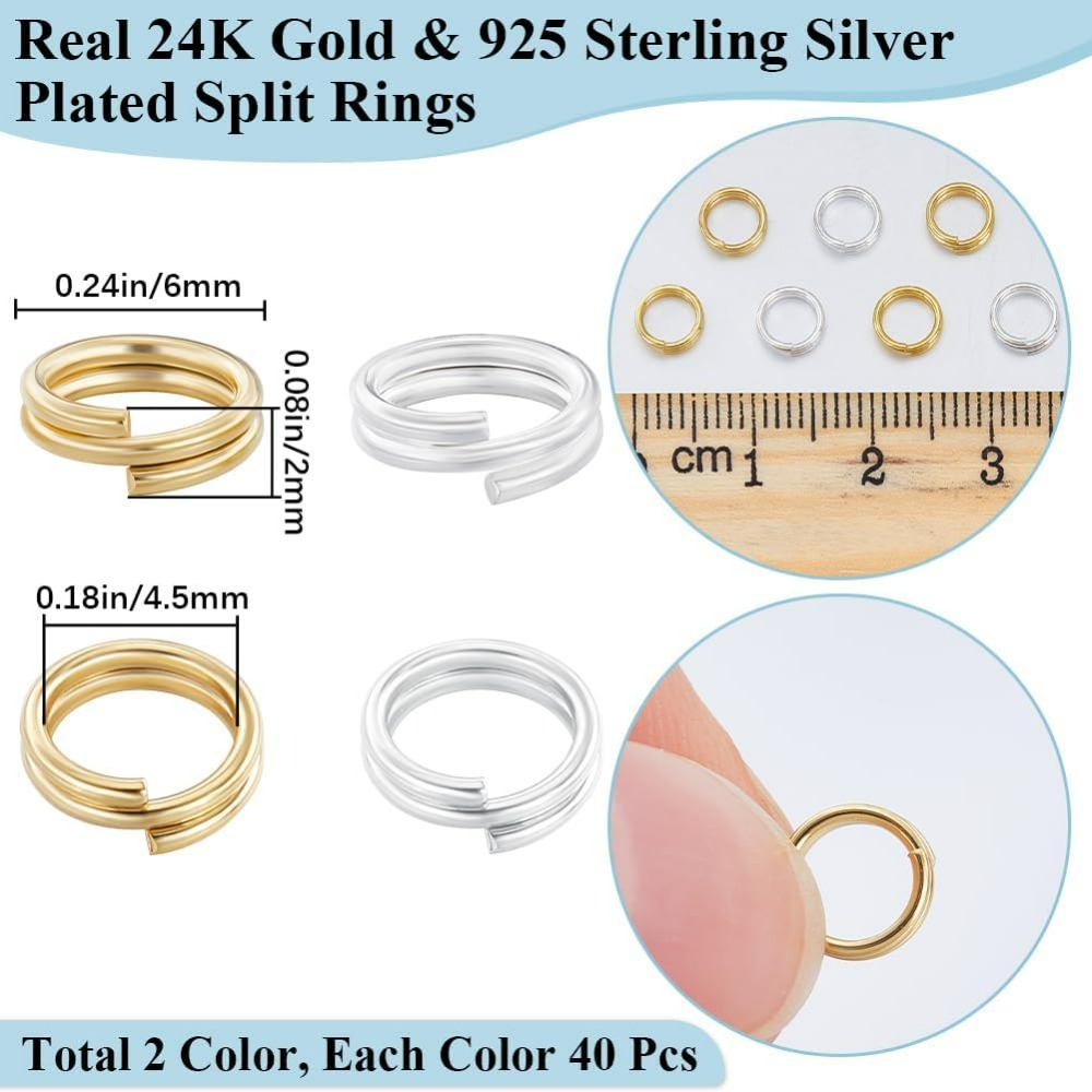 1 Kotak 80 Buah Cincin Lompat  - Jewelry Making Box ulasan dan harga