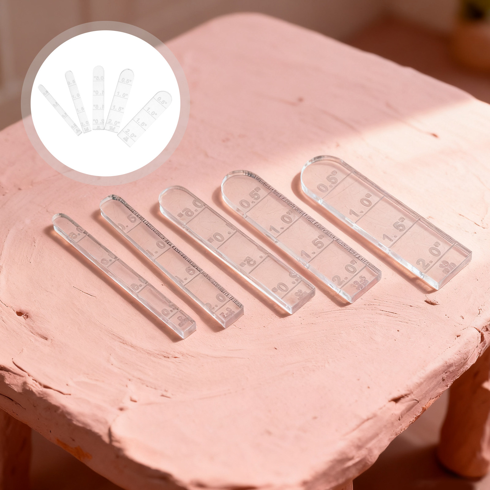 5Pcs Alat Pengukur Ketebalan T - Jewelry Making Guide ulasan dan harga