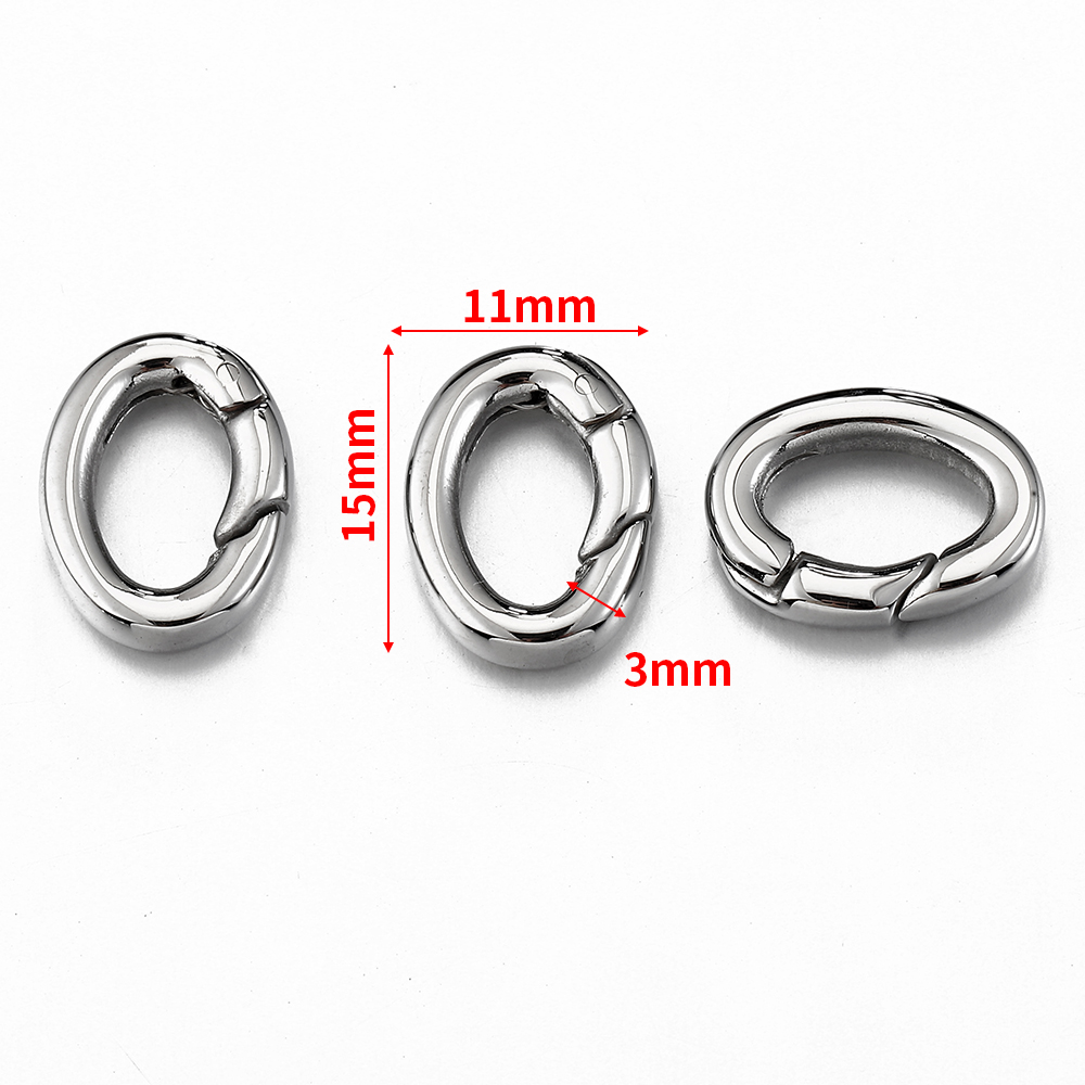 2 Buah/1 Buah Konektor Oval Ge - Jewelry Making Rings ulasan dan harga