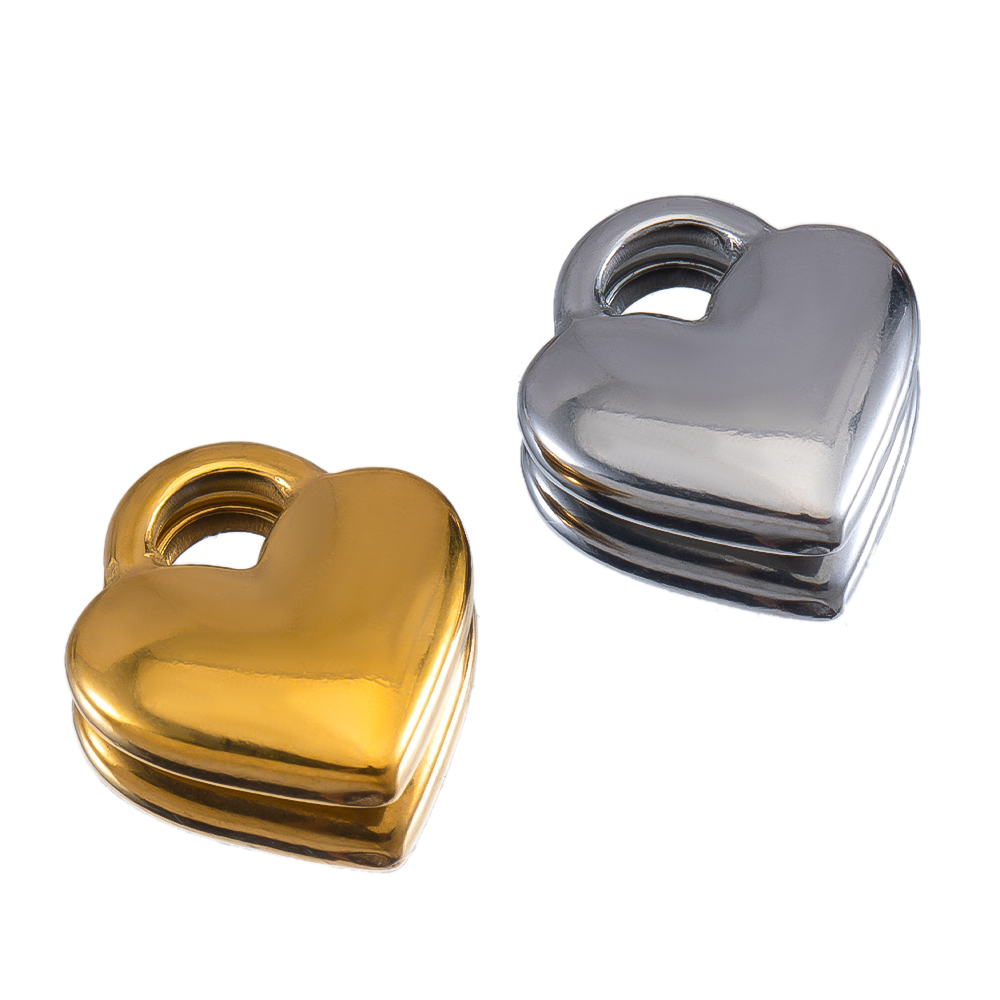 5 buah Glossy kunci hati jimat - Jewelry Making For Couples ulasan dan harga