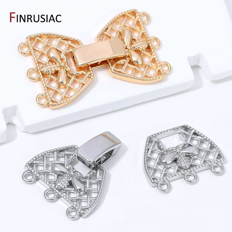 Konektor Kancing Mutiara 3 Bar - Jewelry Making Items ulasan dan harga