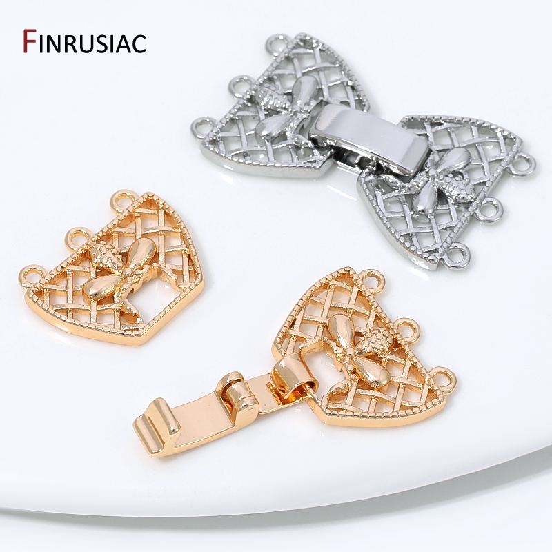 Konektor Kancing Mutiara 3 Bar - Jewelry Making Items ulasan dan harga