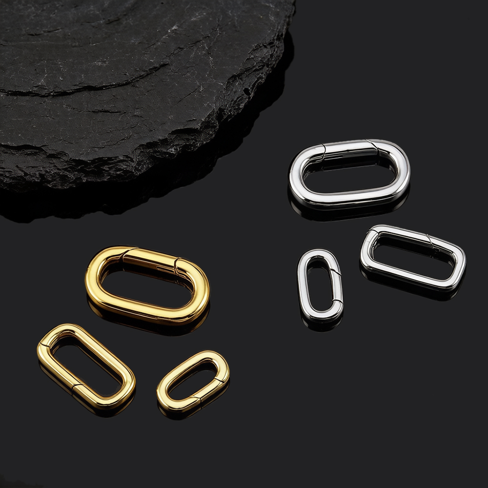2pcs Pengait Kalung Oval Berla - Jewelry Making Rings ulasan dan harga