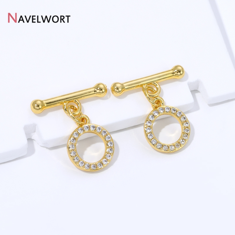 Konektor Kancing Emas 18K Lapi - Jewelry Making Items ulasan dan harga