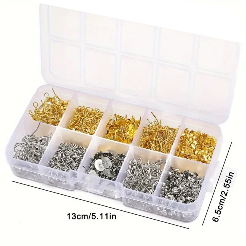 1 Set Kotak Pengait Telinga Si - Jewelry Making Materials Wholesale ulasan dan harga